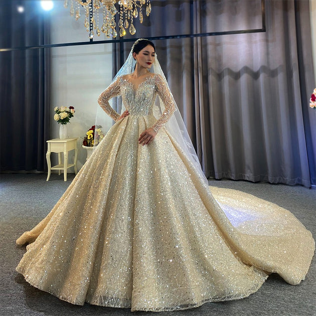 Diamond Dust Wedding Gown – Nines and Dimes