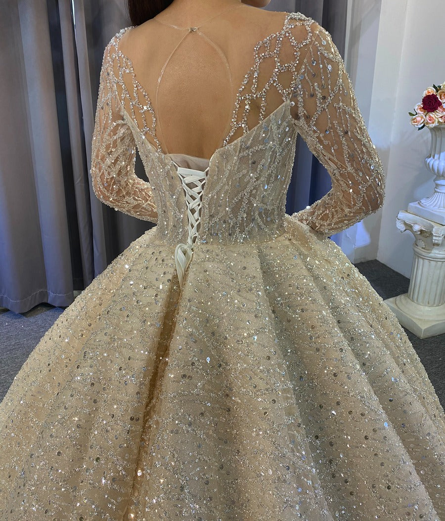 Diamond Dust Wedding Gown  Nines and Dimes